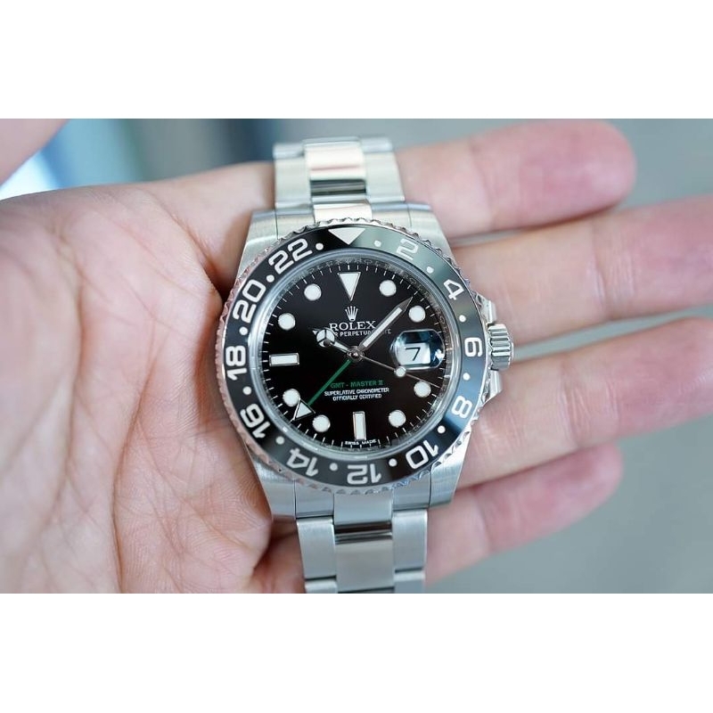 Jual Jam Tangan Pria Rolex Gmt Master Ii Black Ceramic Green Hand