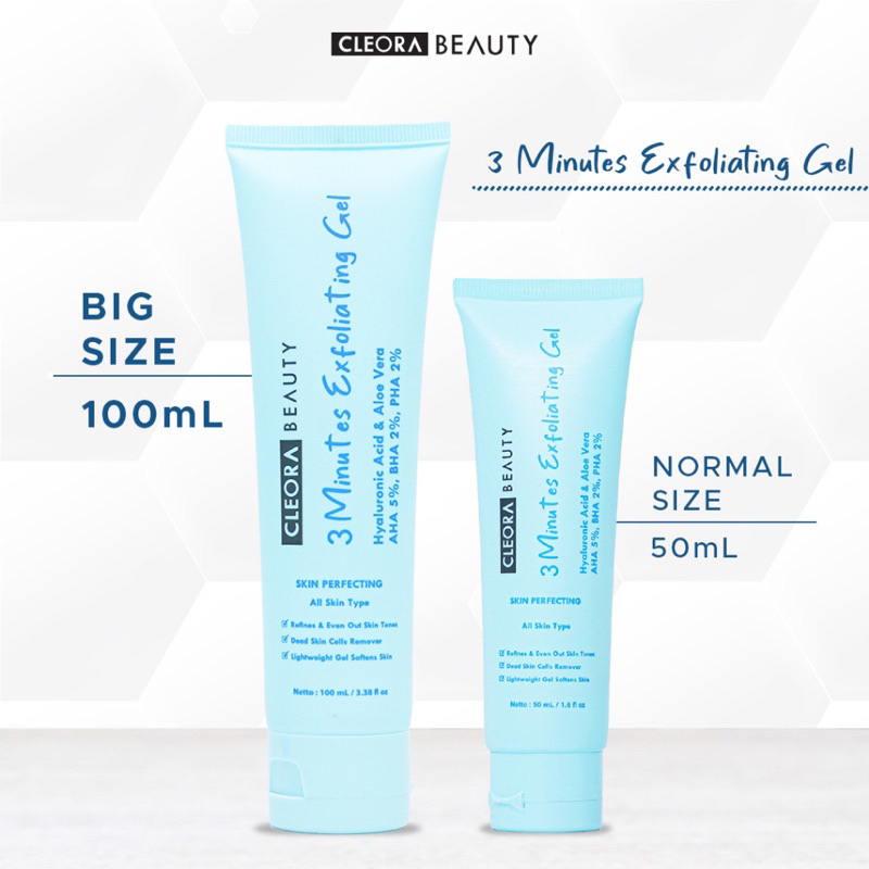 Jual Langsung Gojek Big Size Cleora Minutes Exfoliating Gel Ml