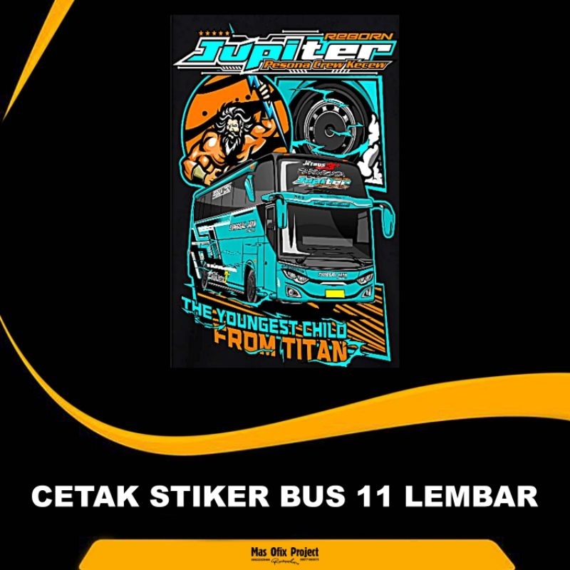 Jual Stiker Bus Basuri Lembar Shopee Indonesia