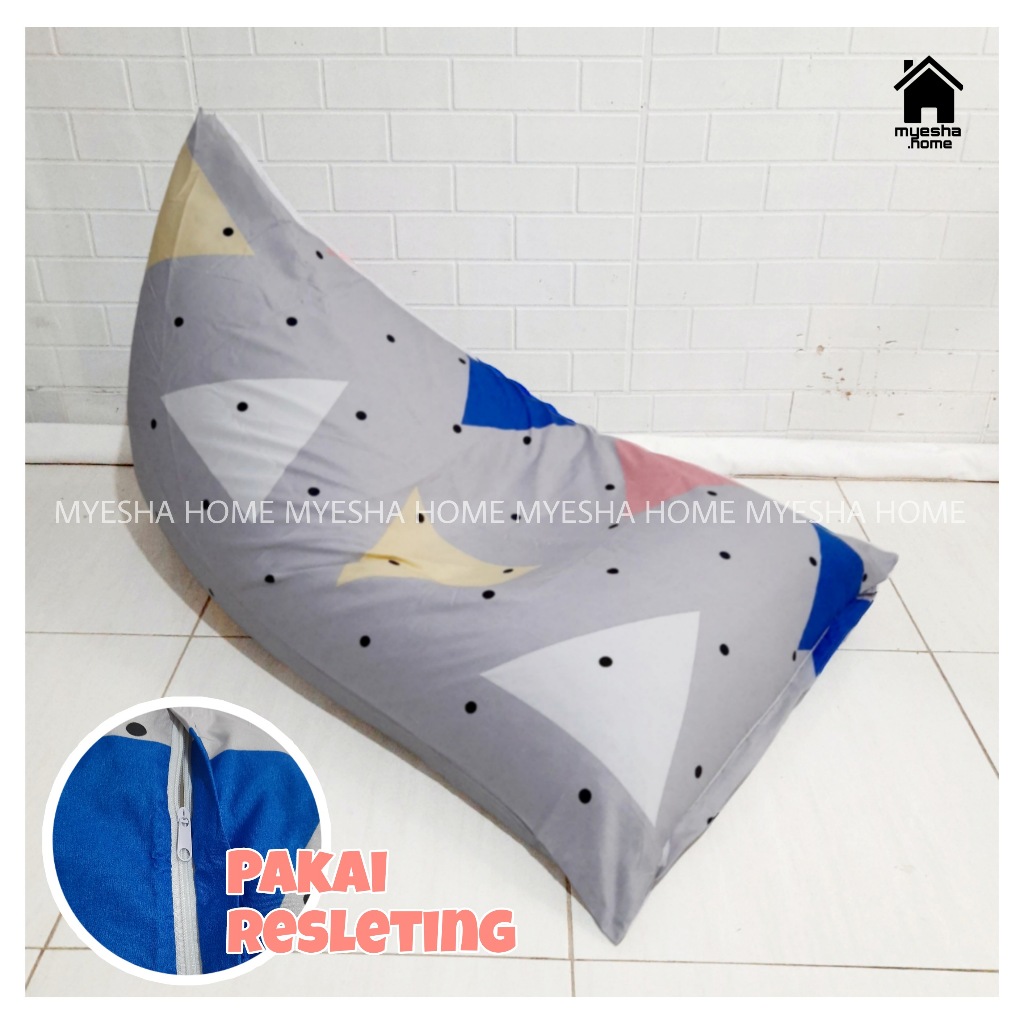 Jual Cover Sofa Bean Bag Sarung Sofa Bean Bag Triangel Shopee Indonesia