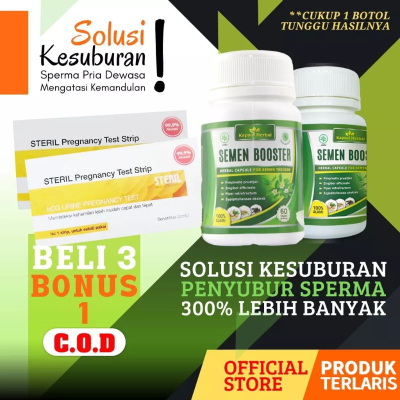 Jual Obat Penambah Pengental Penyubur Sperma Pria Isi Kapsul Asli