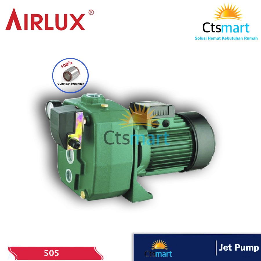 Jual AIRLUX Mesin Pompa Air 505 A Jet Pump 50 Meter Sumur Dalam 505A