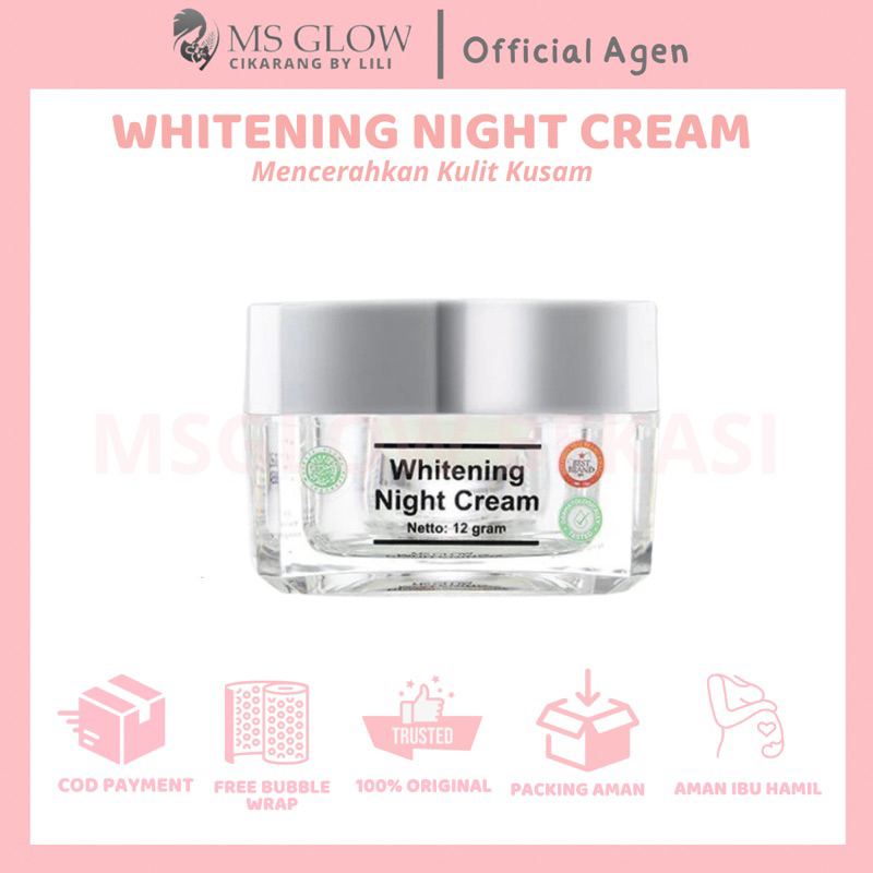 Jual Ms Glow Night Cream Original Luminous Bekas Jerawat Shopee