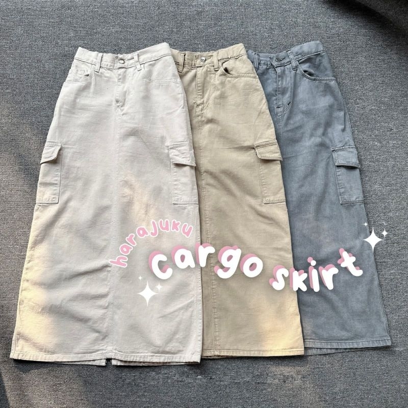 Jual Rok Cargo Jeans Premium Korean Style Rok Jeans Cargo Original