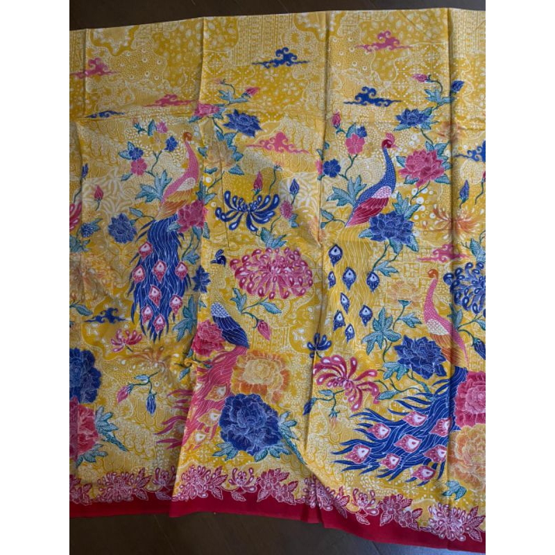 Jual PREMIUM KAIN BATIK KOMBINASI TULIS MOTIF MERAK PICASSO BAHAN