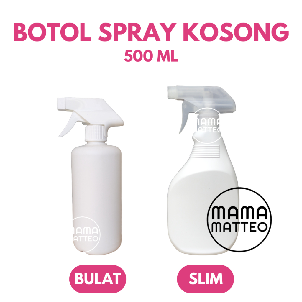 Jual BOTOL SPRAY KOSONG PUTIH ESTETIK 500ml BOTOL SPRAY HDPE