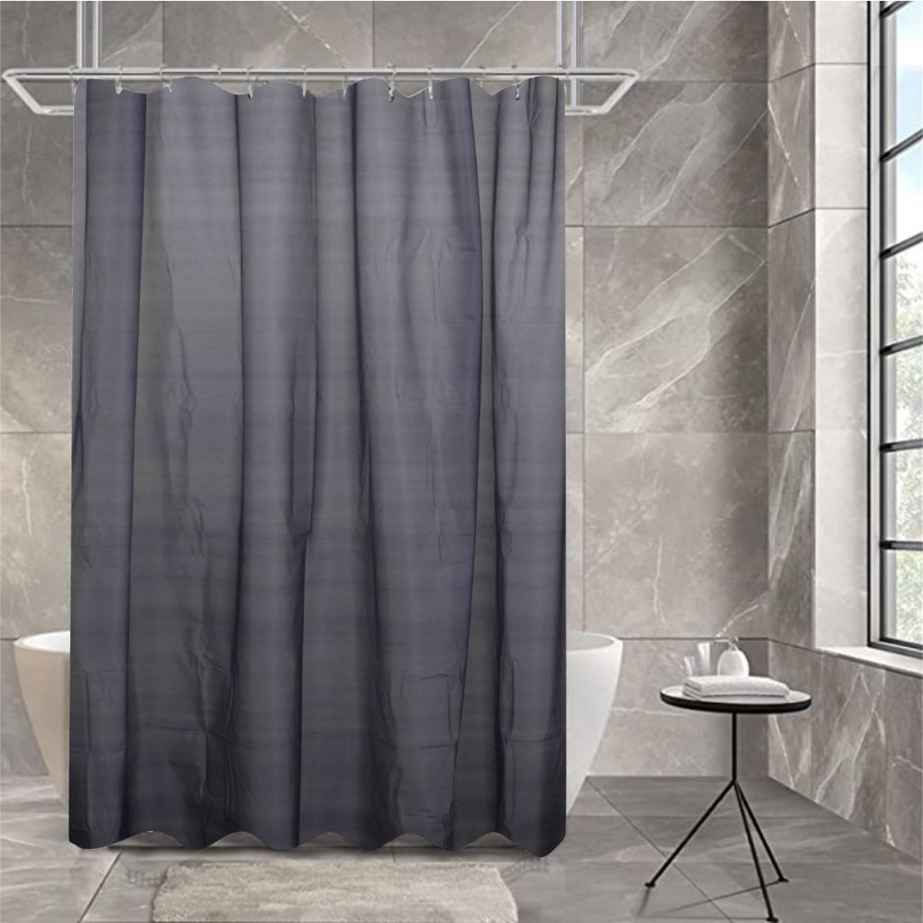 Jual Tirai Kamar Mandi Shower Curtain Anti Air Bahan PEVA Ukuran