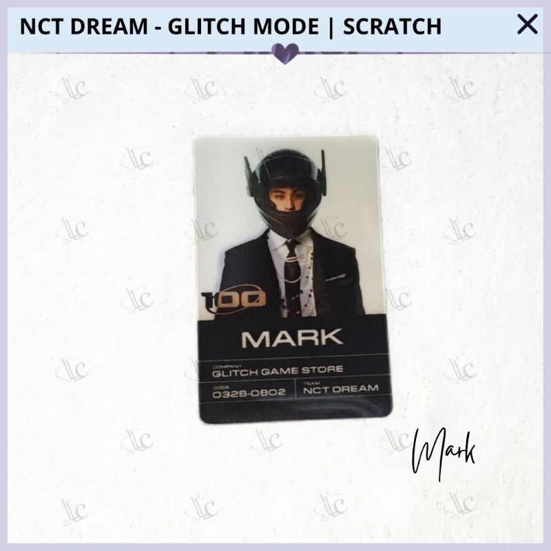 Jual Nct Dream Photocard Glitch Mode Lenti Scratch Mark Renjun