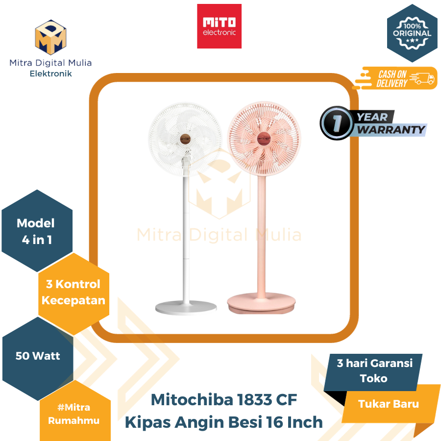 Jual Mitochiba 1833 CF Mito 1833CF 4 In 1 Aero Blade Fan Kipas Angin