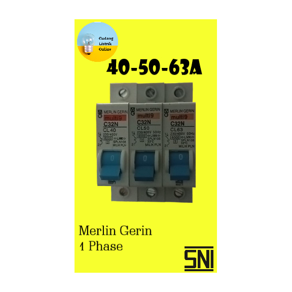 Jual MCB MERLIN GERIN BIRU 40A 50 63A MULTI9 SCHNEIDER BIRU Shopee