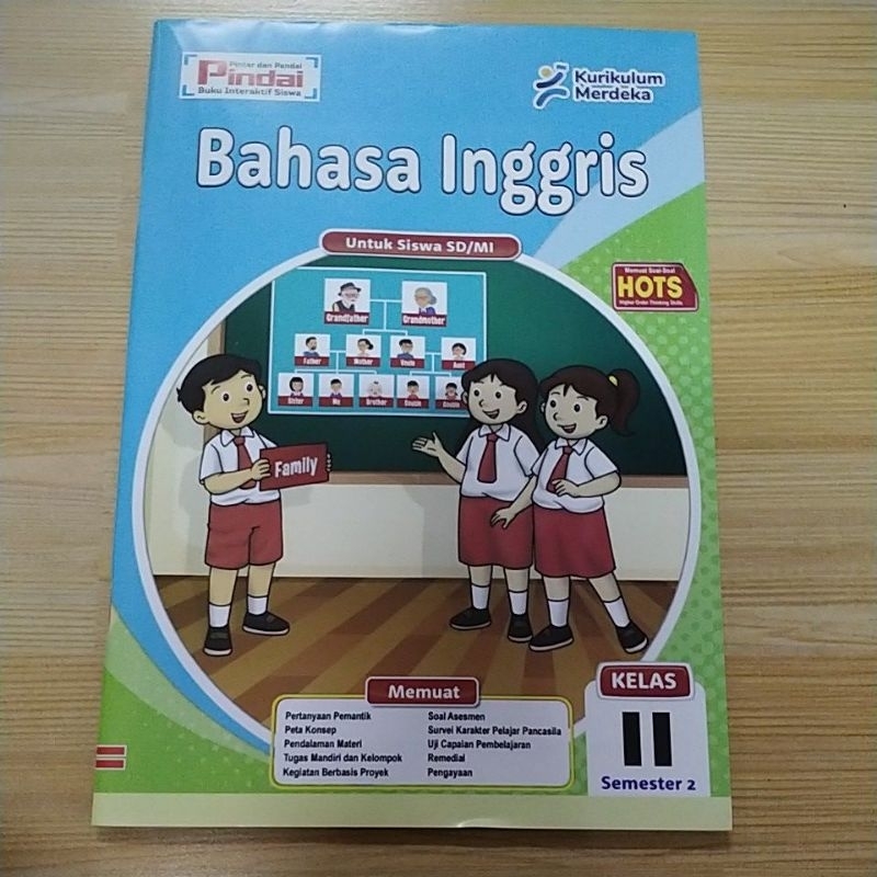 Jual Lks Pindai Bahasa Inggris Kelas 2 SD Semester 2 Kurikulum Merdeka