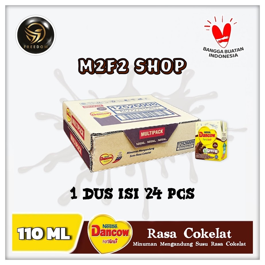 Jual Susu Dancow Kotak Fortigro Cokelat UHT 110 Ml Kemasan Karton