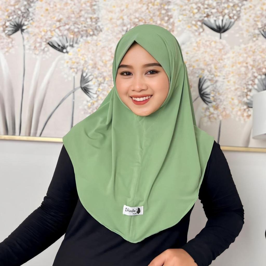 Jual Dhinda Hijab Bergo Non Pet Antem Size M Jersey Ity Terbaik