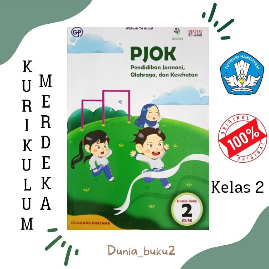 Jual BUKU SISWA PJOK KURIKULUM PENGGERAK MERDEKA KELAS 2 SD MI