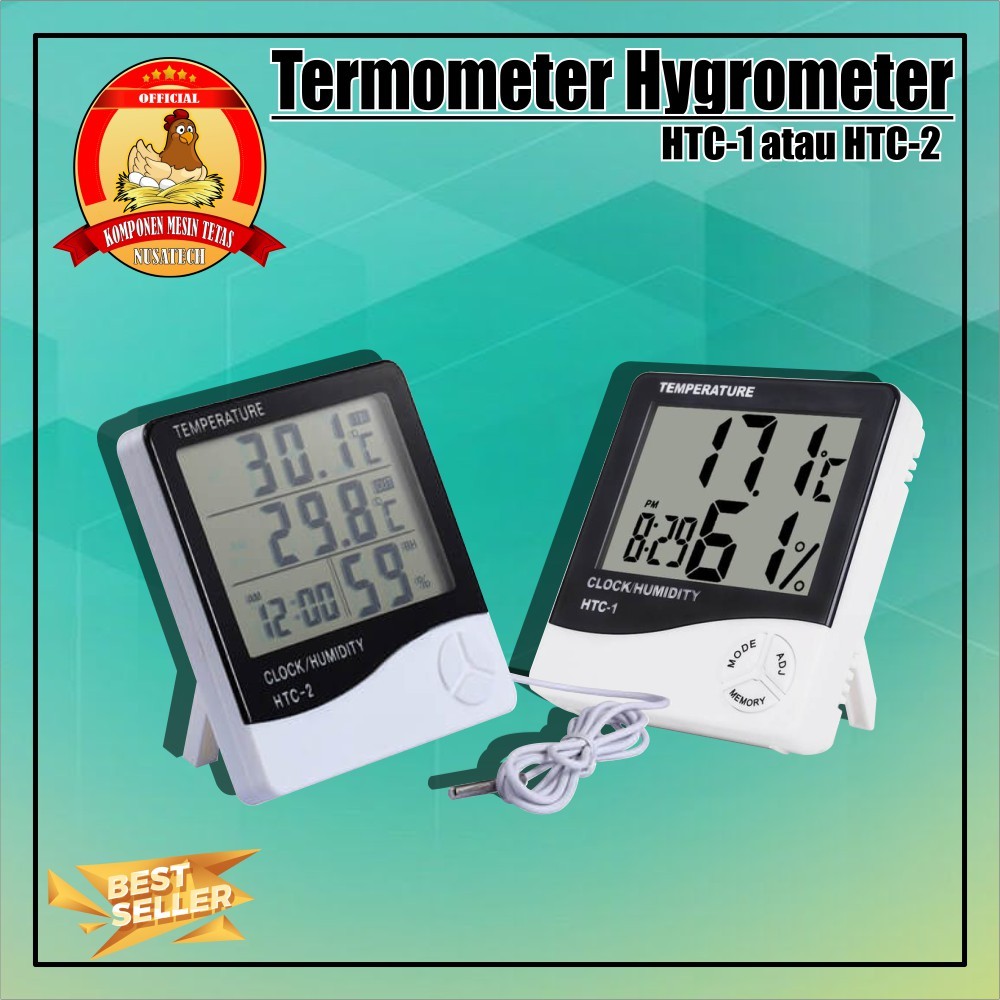 Jual Termometer Hygrometer Htc Atau Htc Pengukur Suhu Dan