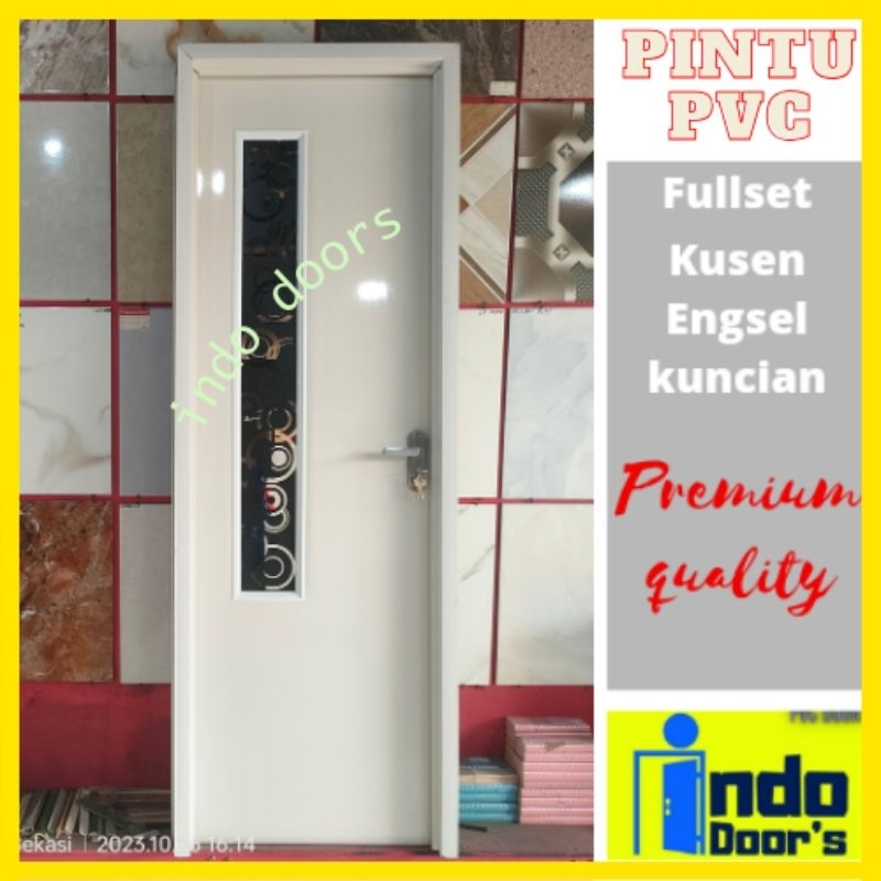 Jual Pintu Kamar Mandi Pvc Tebal Kaca Cermin Minimalis Shopee Indonesia