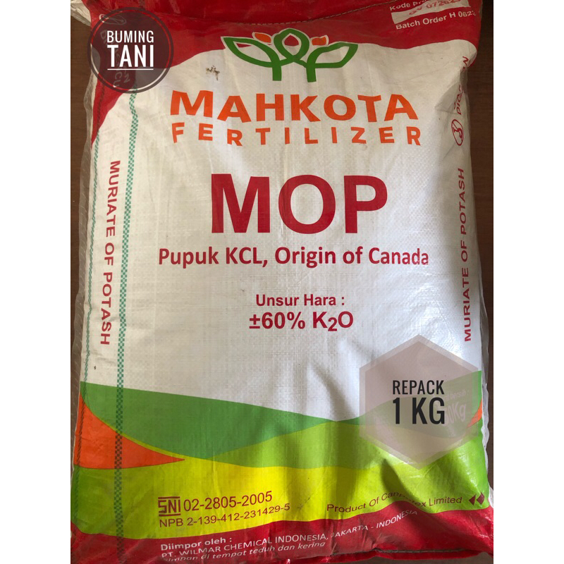 Jual Pupuk Kcl Mahkota Repack Kg Shopee Indonesia