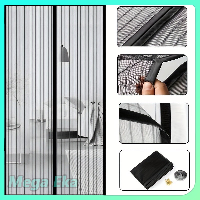 Jual Tirai Magnet Jendela Anti Nyamuk Tirai Kamar Tirai Pintu PREMIUM