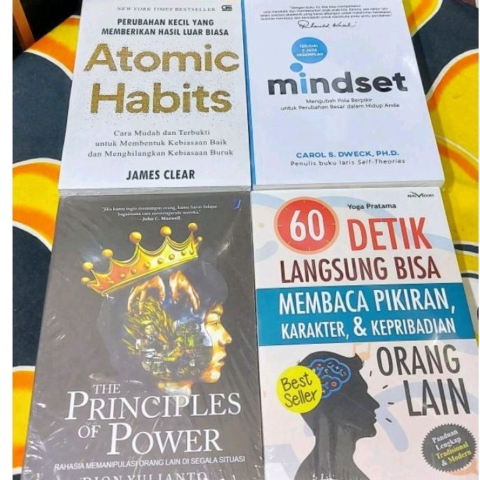 Jual Paket Buku The Principles Of Power Atomic Habits Mindset