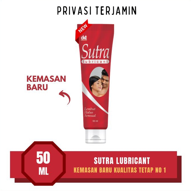 Jual Sutra Lubricant Pelumas Lebih Licin Kemasan Baru Tube Ml