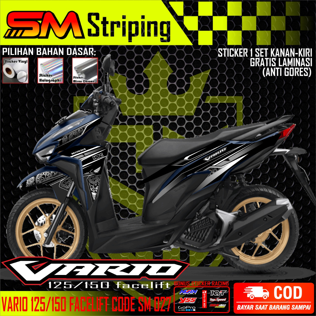 Jual Striping Vario Facelift Motif Sticker Vario New Facelif Sm