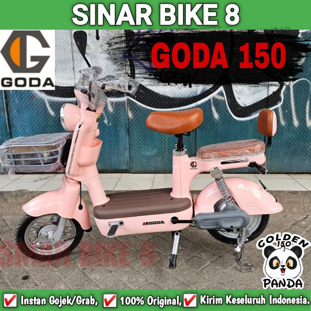 Jual Sepeda Listrik Goda 150 Model PANDA 550 Watt Electric E Bike