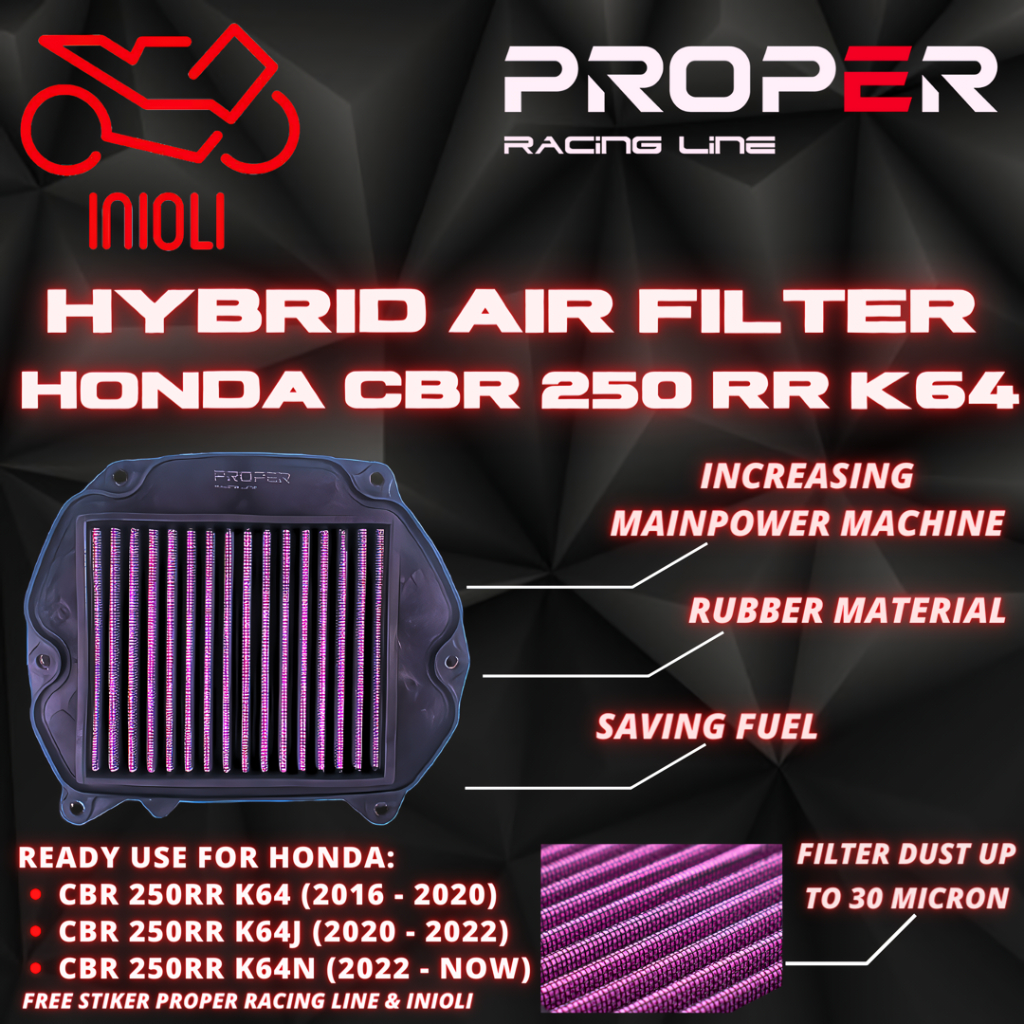 Jual FILTER UDARA PROPER RACING LINE CBR 250 RR CBR 250RR CBR250RR K64