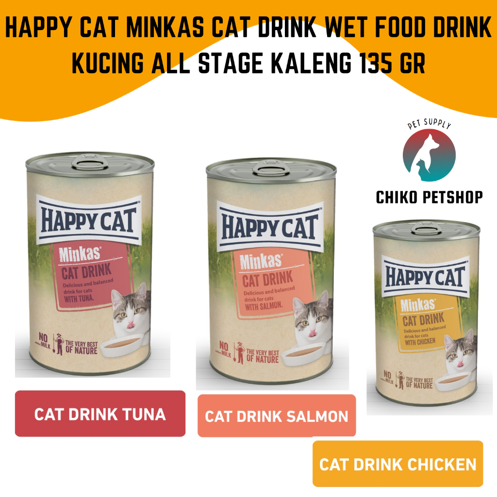 Jual Minuman Kucing Kitten Adult HAPPY CAT MINKAS Cat Drink 135ml