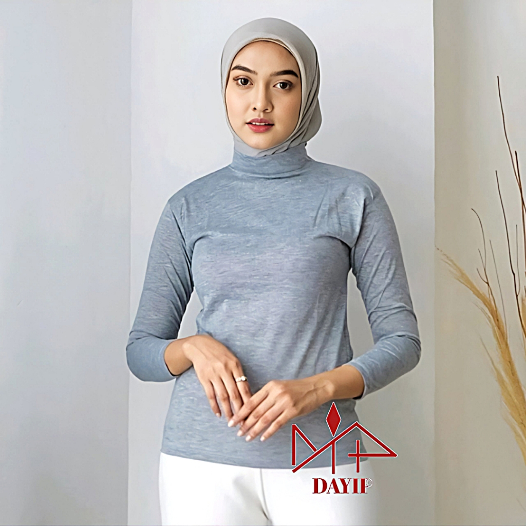 Jual Manset Inner Wanita Lengan Panjang Polos Bahan Spandek Rayon