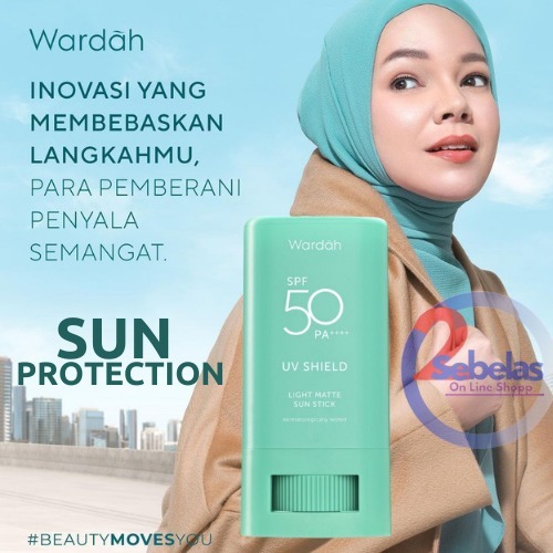 Jual Sunblock Wardah Uv Shield Light Matte Sun Stick Spf Pa G