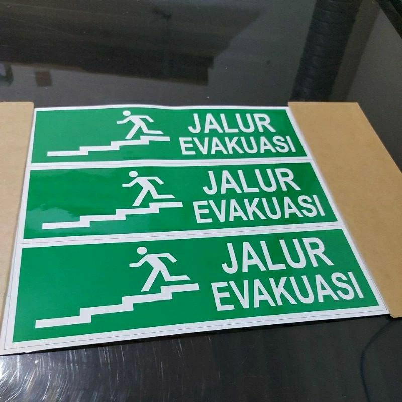 Jual Sign Rambu Akrilik Jalur Evakuasi Stiker Akrilik Sign Jalur