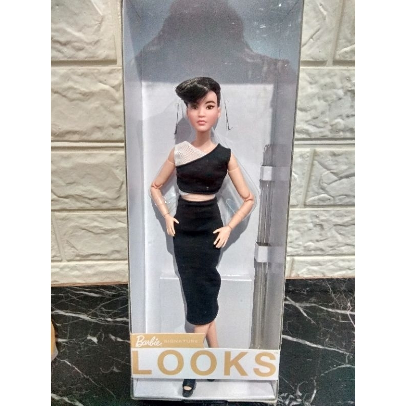 Jual Barbie Signature Looks Doll 3 Petite Brunette Pixie Cut