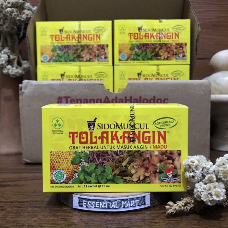 Jual Tolak Angin Cair Plus Madu SIDOMUNCUL Isi 12 Sachet Herbal Masuk