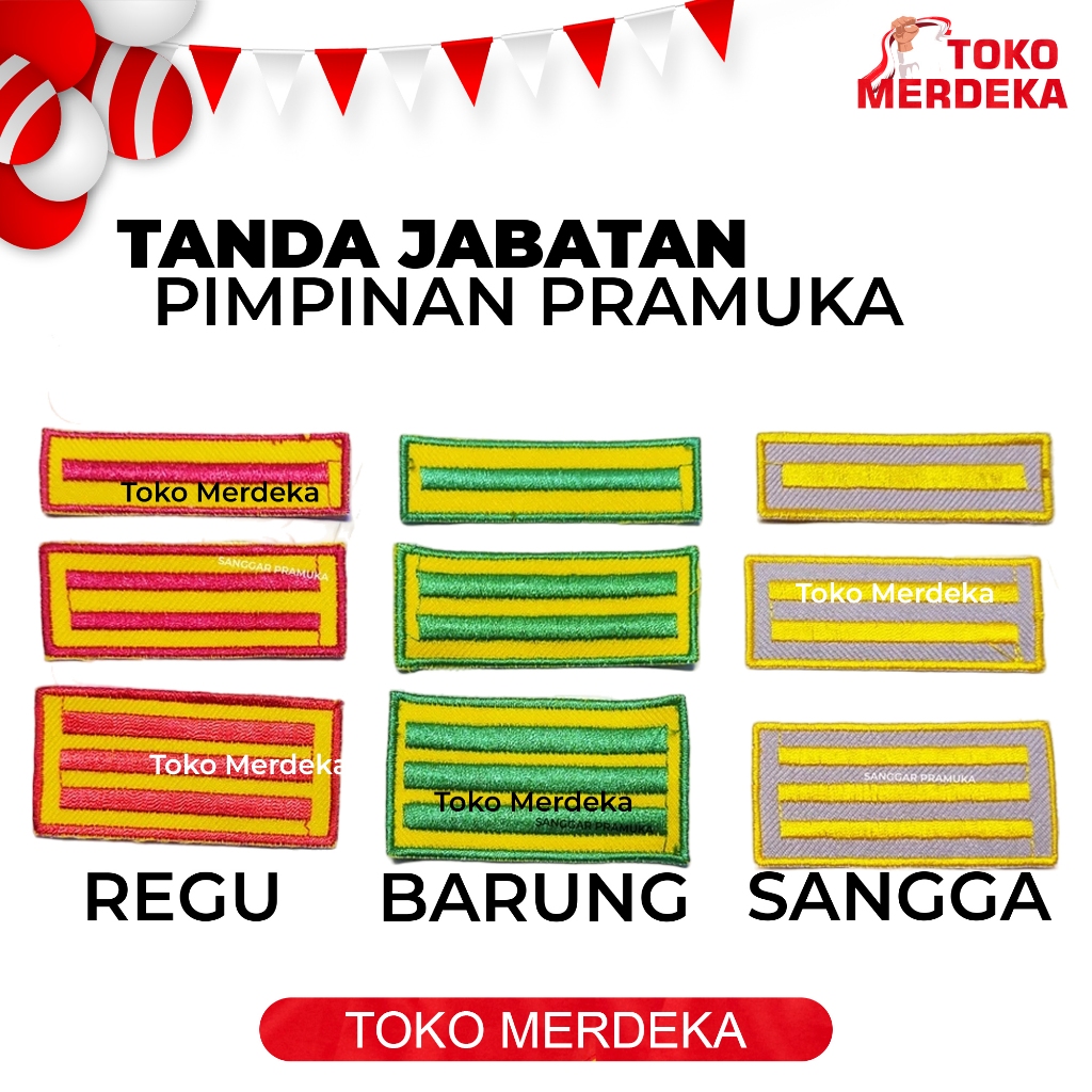 Jual Tanda Jabatan Pramuka Tanda Pimpinan Pramuka Tanda Pinru