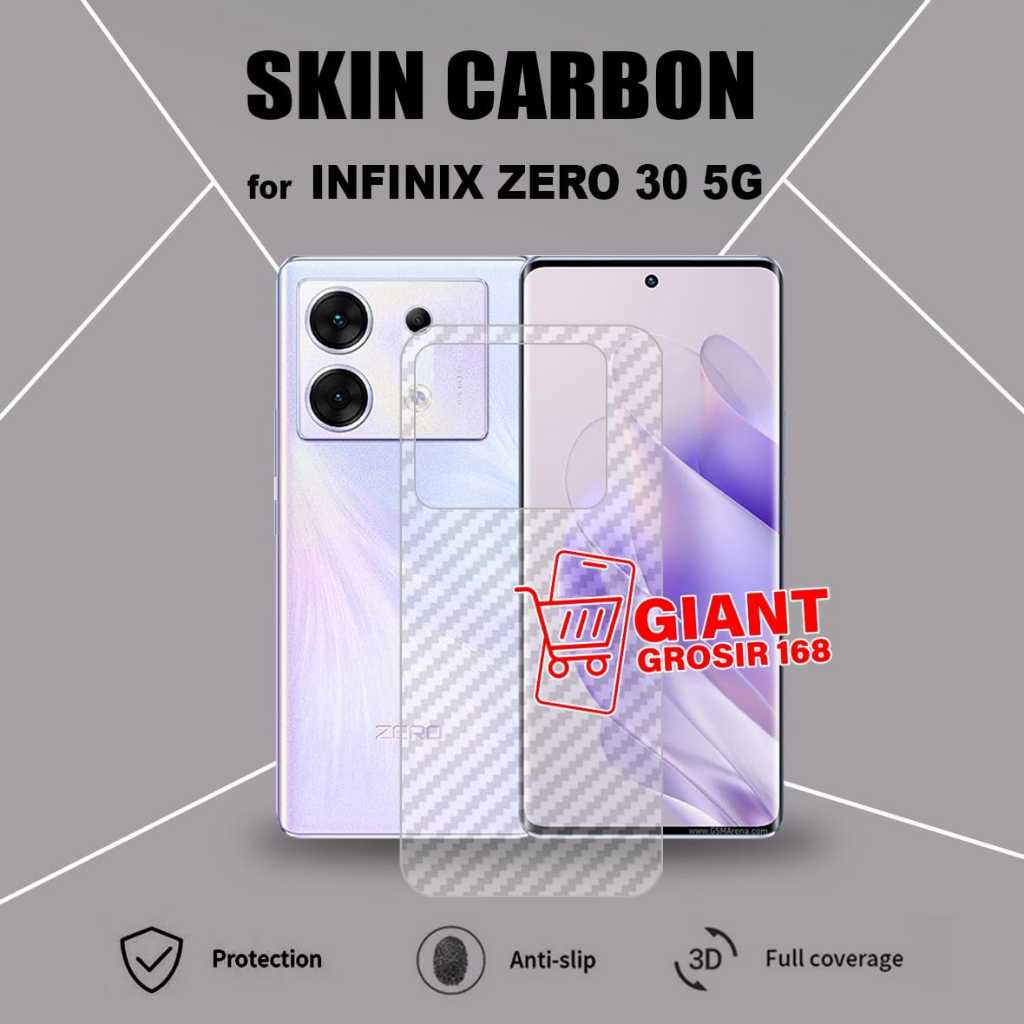 Jual Infinix Zero 30 5G Skin Carbon 3D Antigores Belakang Skin Carbon