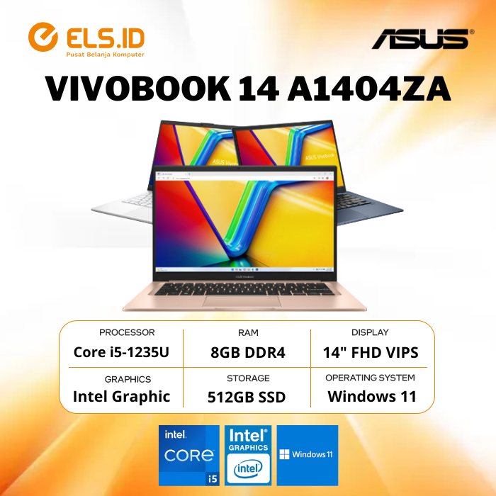 Jual Asus Vivobook A Za Intel I U Gb Ssd Gb Fhd Vips