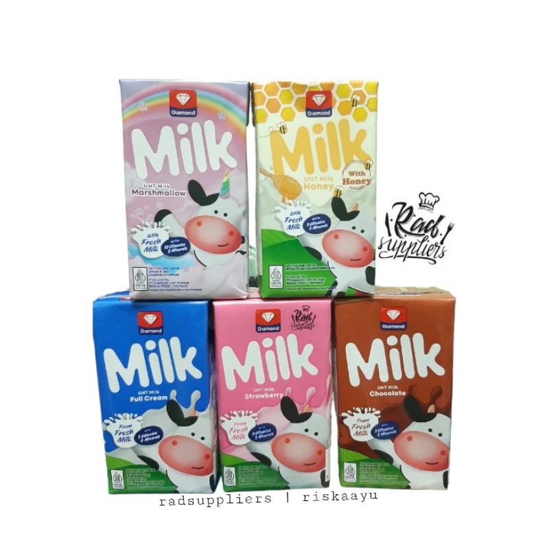 Jual Diamond Uht Milk X Ml Ctn All Variant Susu Uht Diamond