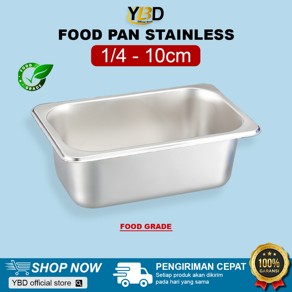 Jual Food Pan Stainless 1 4 X 10 Cm 26 5 X 16 2 X 10cm Panci Rebus