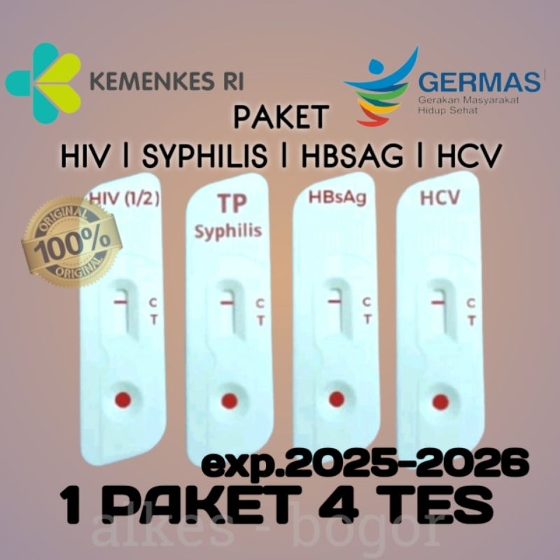 Jual Paket Lengkap Test Tes Hiv Syphilis Hbsag Hcv Nova Test