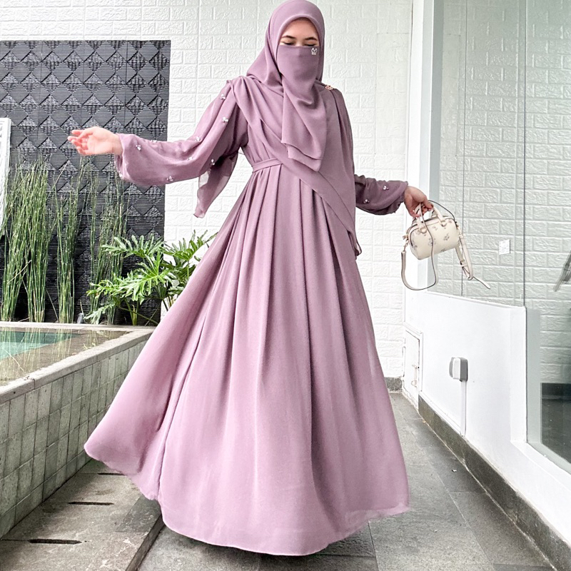 Jual Clara Dress Busui Series By Yoora Sarah Shopee Indonesia