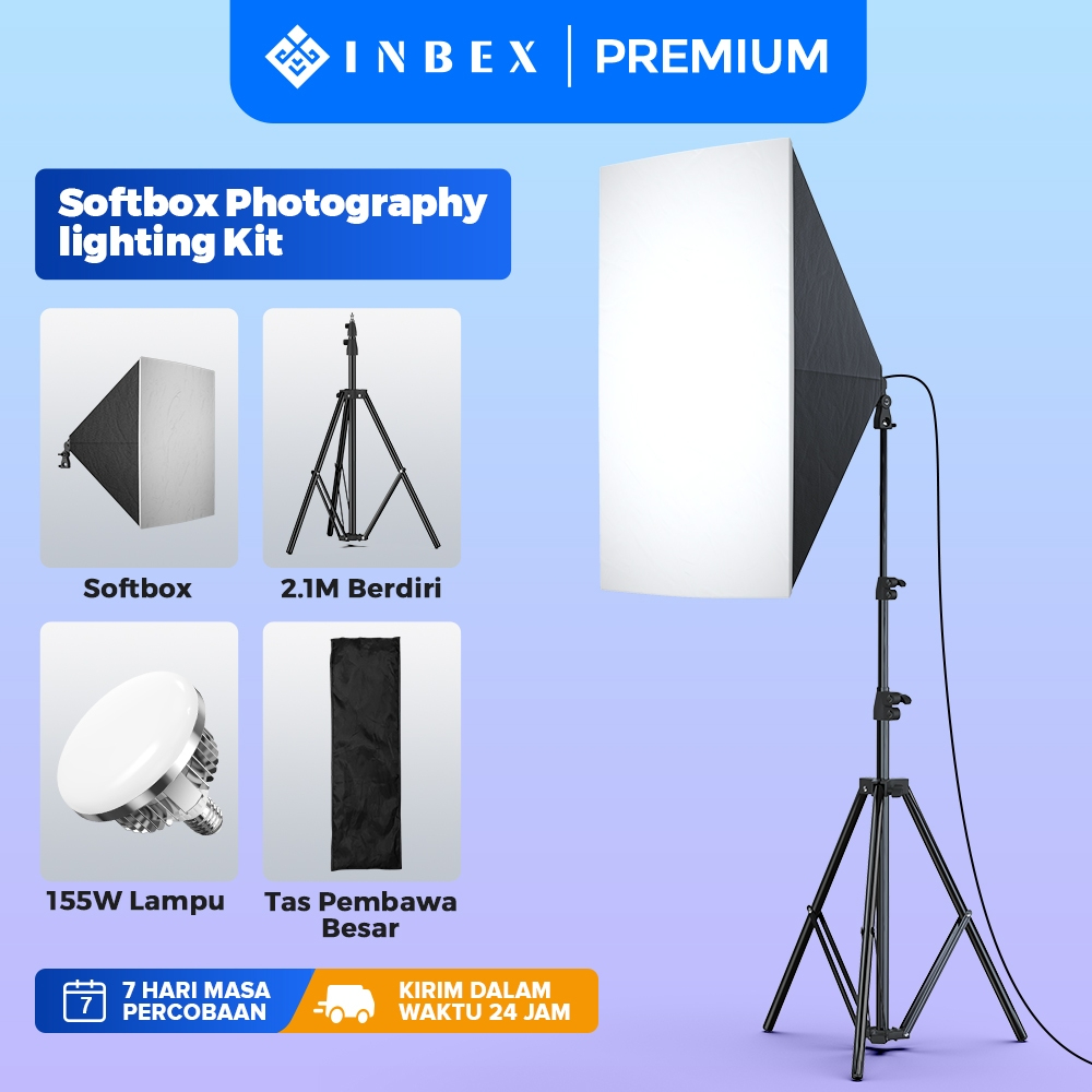 Jual Inbex Softbox Lighting Video Kit W Lampu Foto For Professional