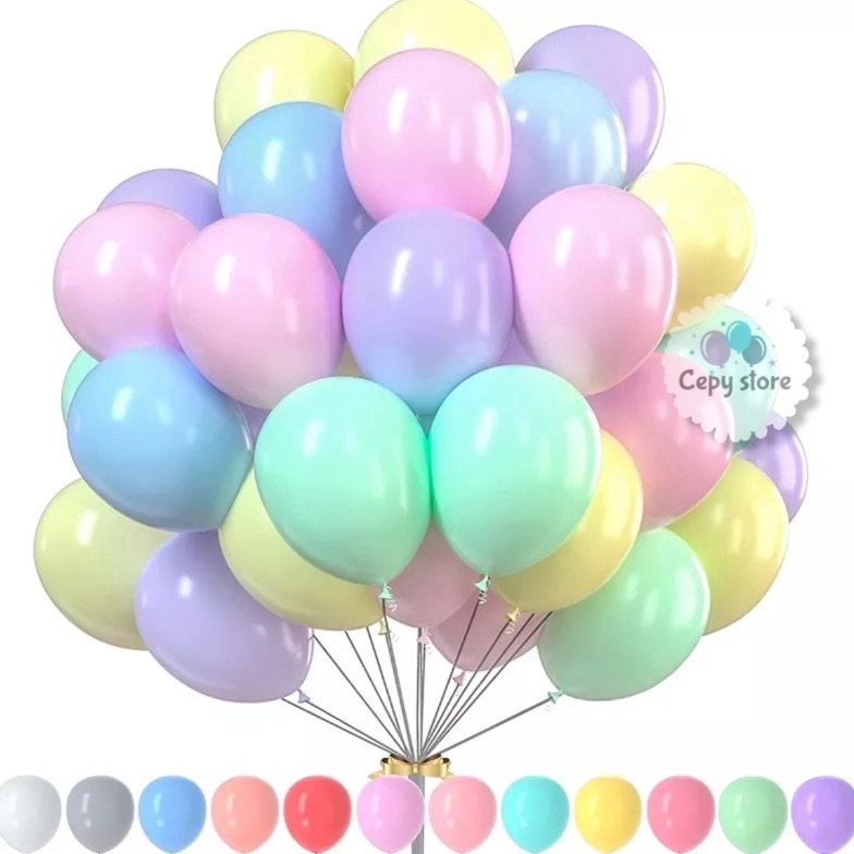 Jual Original Balon Latex Macaron Balon Warna Pastel Inch Per Pack