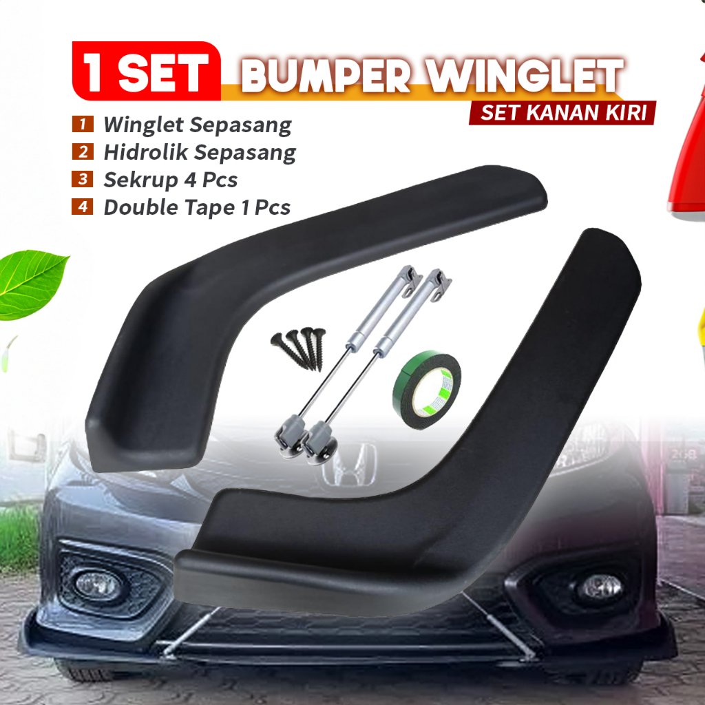 Jual IDEKU PAKET KOMPLIT WINGLET Winglet Bumper Diffuser Universal