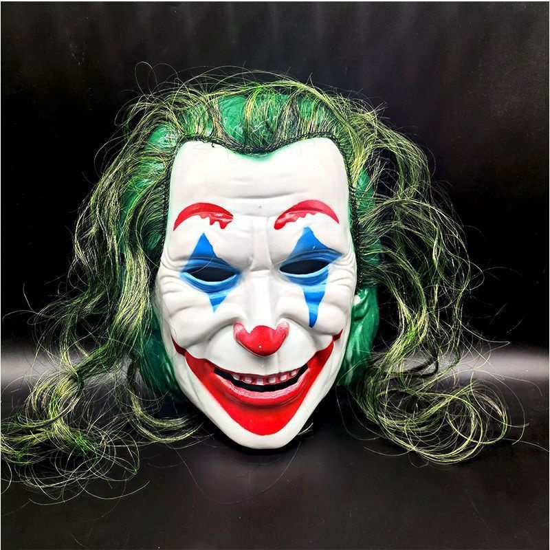 Jual Topeng Badut Joker Rambut Hijau Plastik Clown Mask Shopee Indonesia