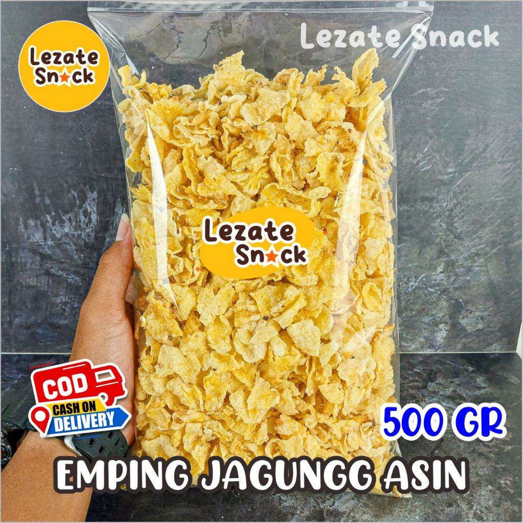 Jual Sedap Snack Emping Jagung Geprek 500 GR Gurih Asin Enak Murah