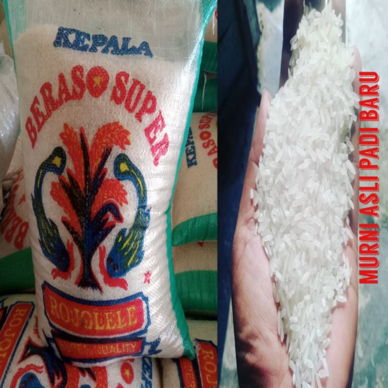 Jual BERAS KEPALA SUPER ROJOLELE SETRA RAMOS 5 LTR 10LTR BERAS BAGUS