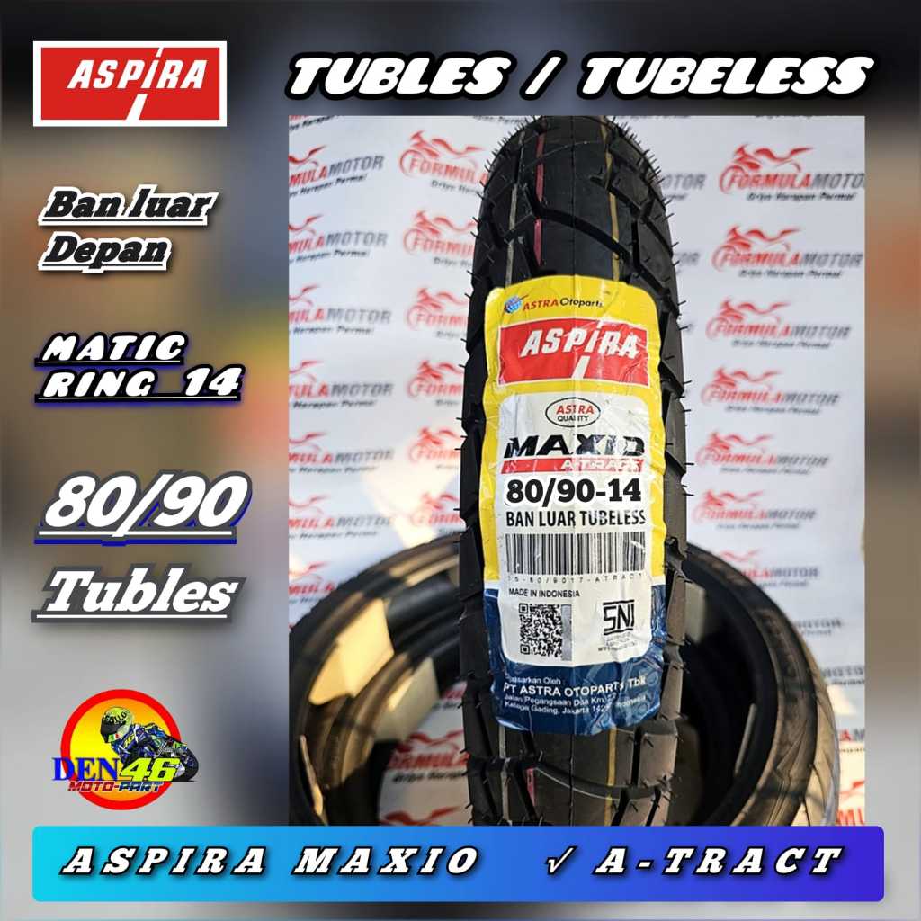 Jual BAN LUAR MOTOR MATIC DUAL PURPOSE ORIGINAL ASPIRA MAXIO A