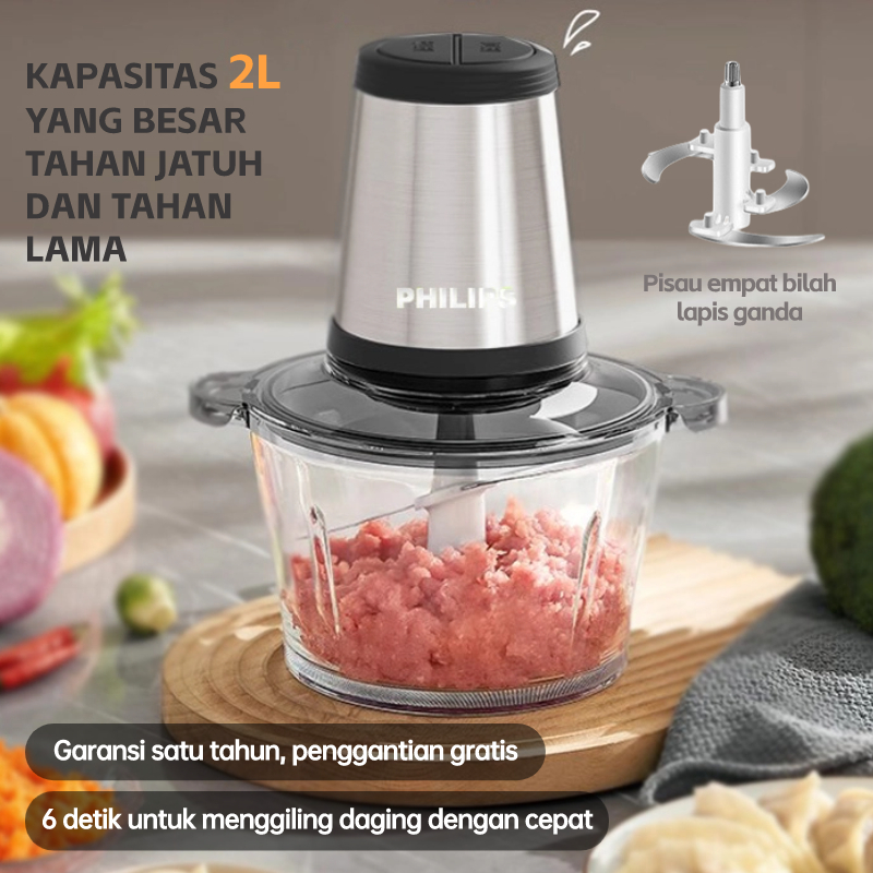 Jual Ori Philips Blender Daging Chopper Stainless L Penggiling