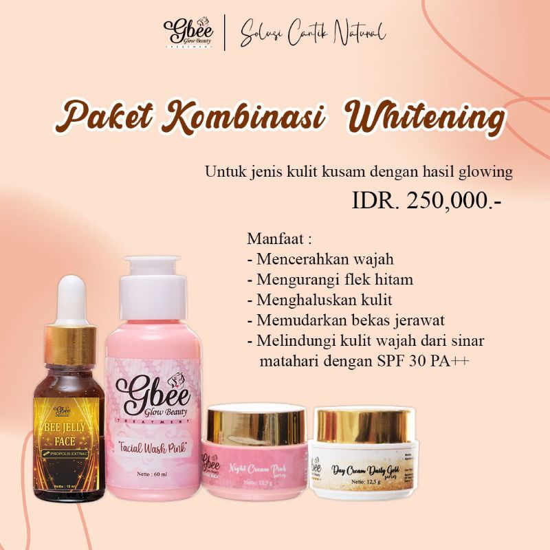 Jual Promo Paket Kecantikan Gbee Glow Beauty Perawatan Wajah