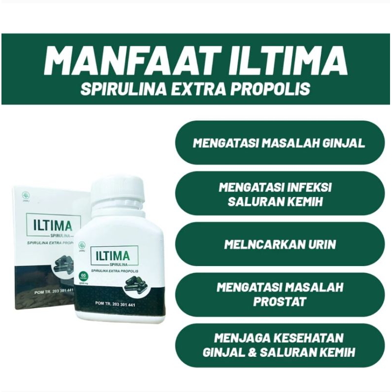 Jual Obat Herbal Batu Ginjal Iltima Spirulina Kapsul Propolis Original